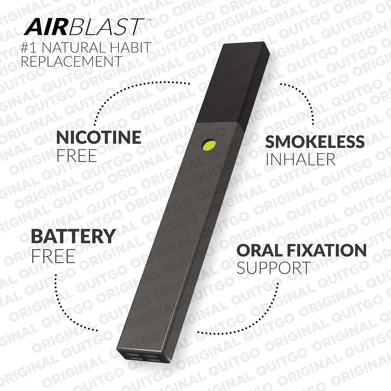 Stop Smoking Smokeless Inhaler with Soft Tip Chewable Mouth Grip for