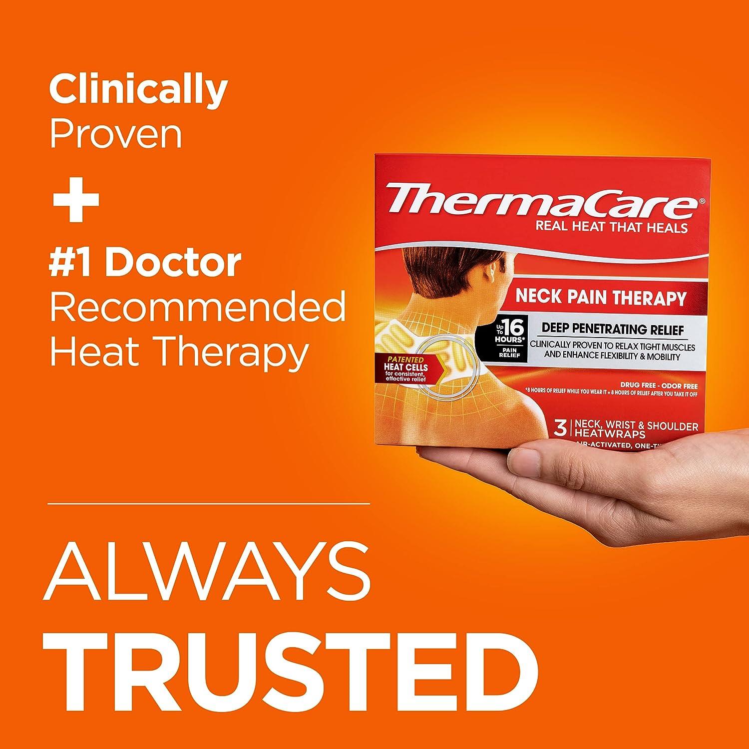 ThermaCare Heat Wraps, Neck & Shoulder Heating Pads & Pain Relief