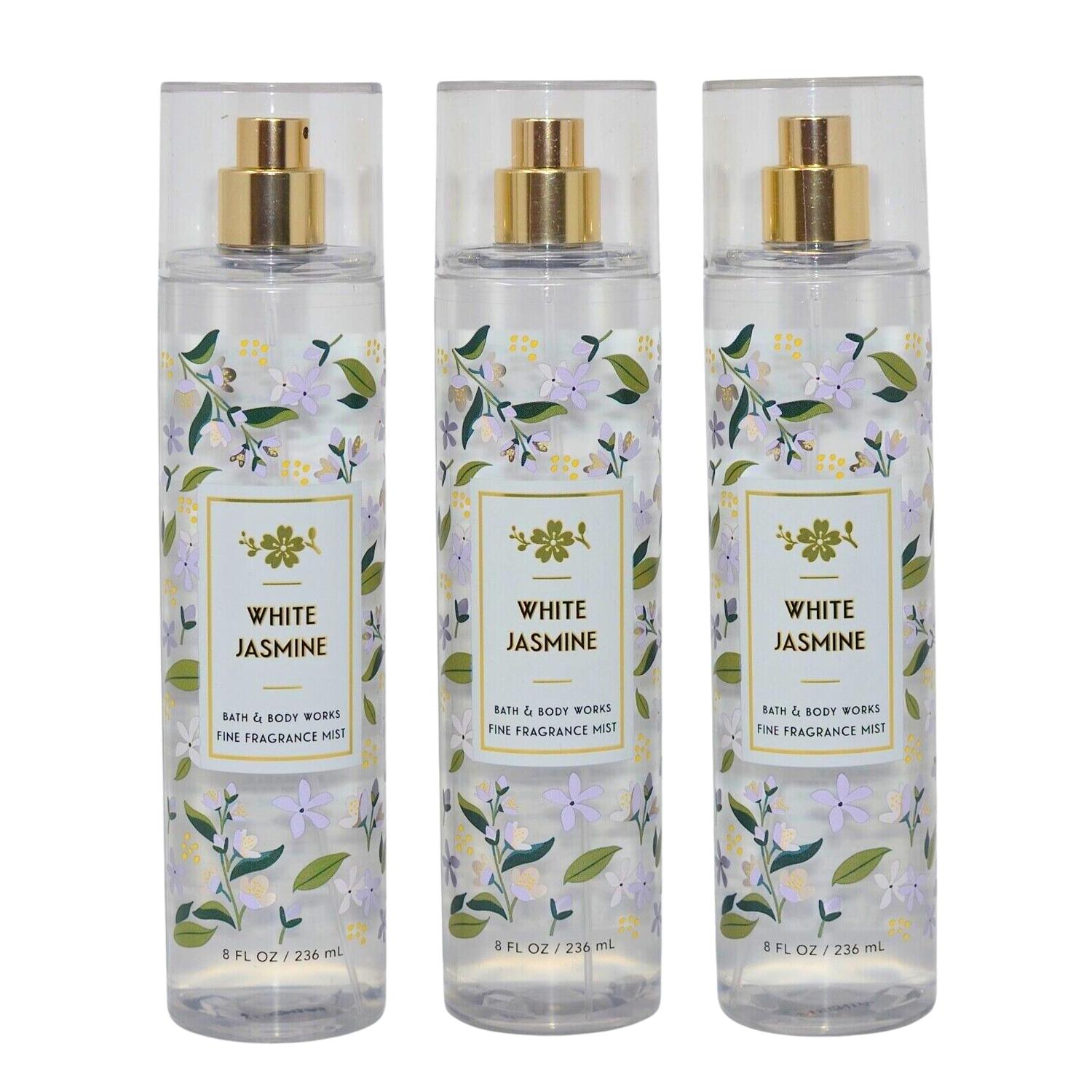 Bath & Body Works Fragrance Mist 3-Pack 8oz Each (White Jasmine