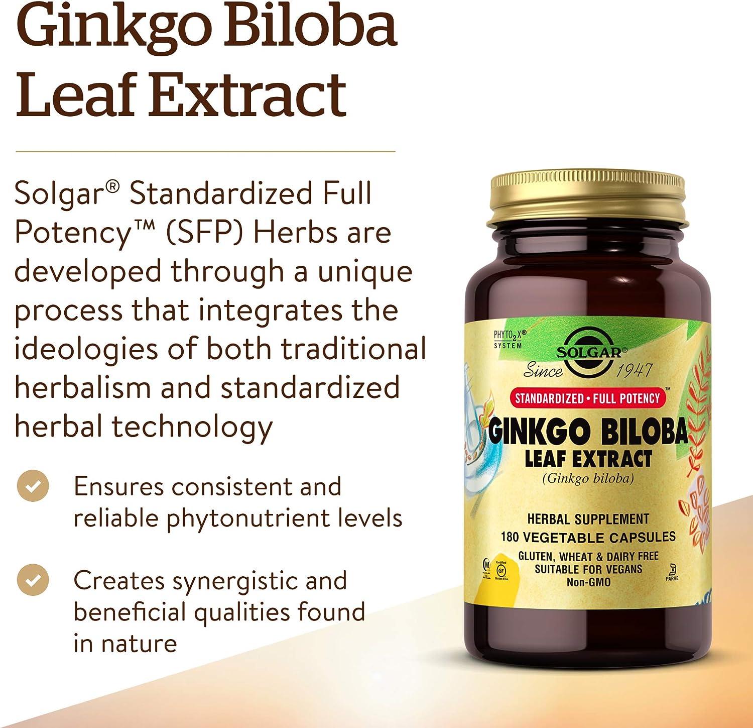 Ginkgo Vegetable Capsules - Pack Of 60 – My Supplement Online - View #8