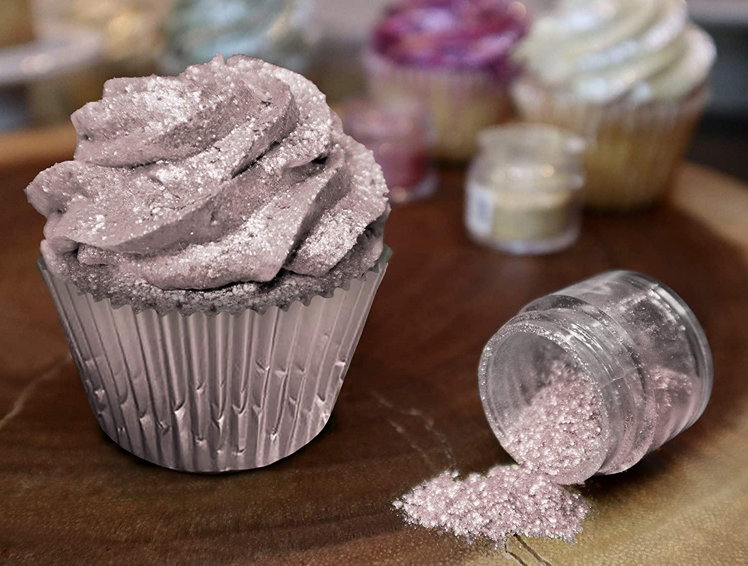 Bakell Rose Gold Tinker Dust 5g KOSHER Certified Edible Glitter for Cakes, Cupcakes, Cake Pops