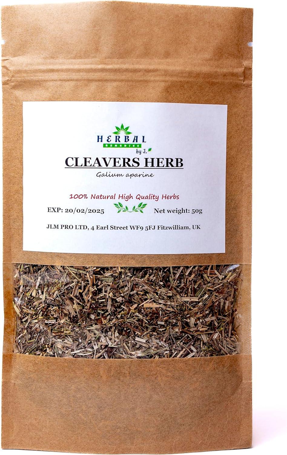 Cleavers Tea Cut Leaf Dried Herb 50g Kidney UTI Support Digestion