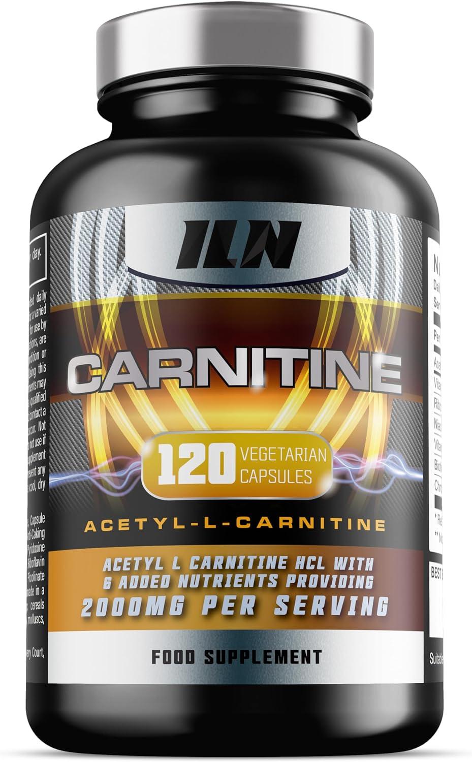 Acetyl L Carnitine Capsules | 2000mg x 30 Servings | Carnitine + 6 Added  Nutrients | 120 Vegetarian Capsules | Buy Now with Express International  Delivery