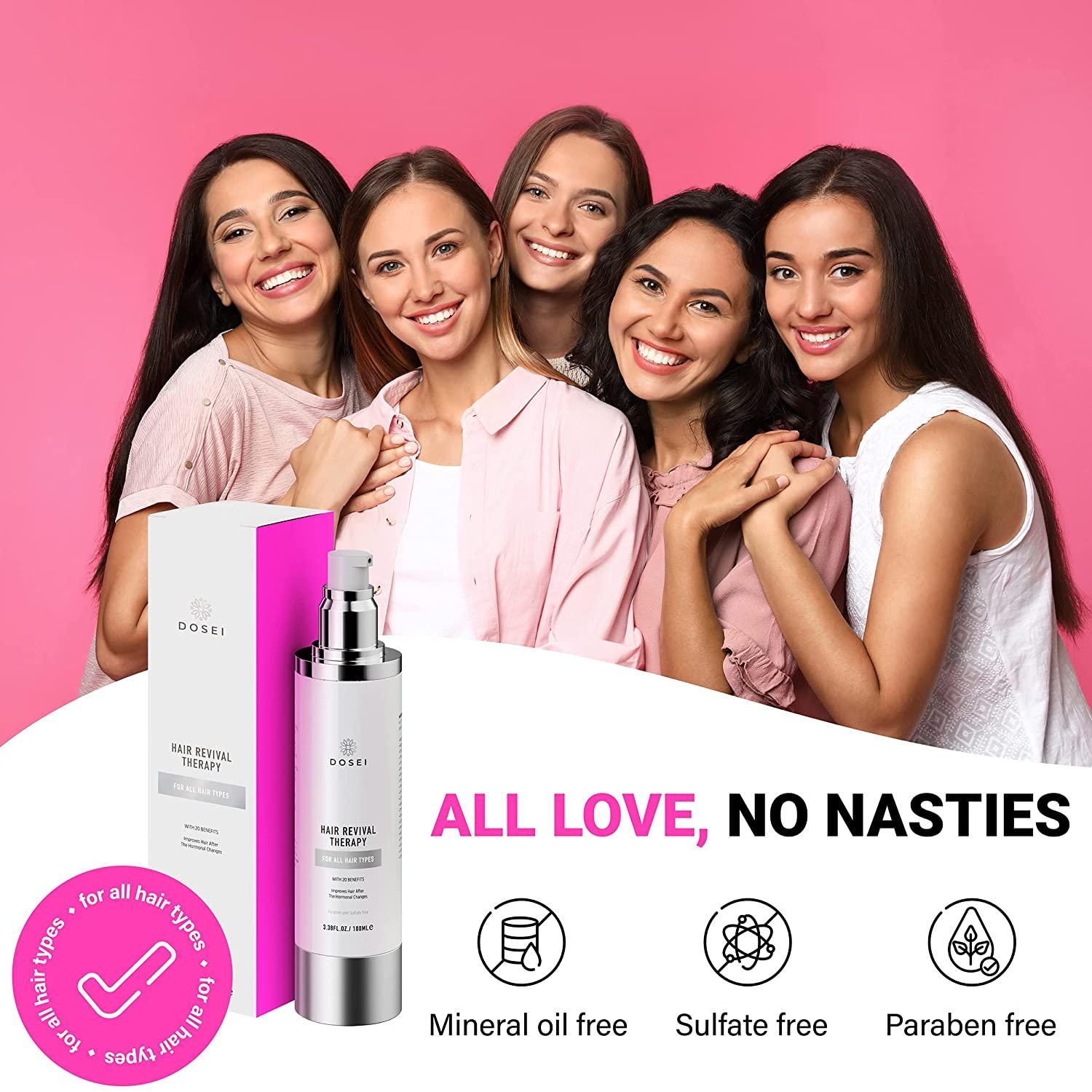 Damaged Hair Treatment Serum Repair Split Ends, Smooth Frizz, Glossy