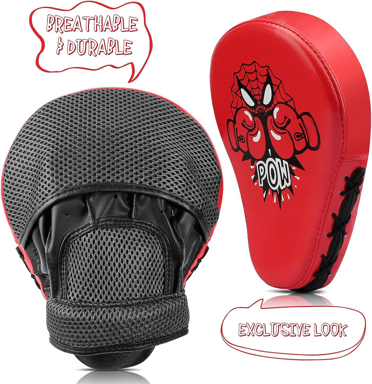 Boxing Training Pads & Mitts | Focus Pads For Punching & Kicking | Martial Arts, Kickboxing, Taekwondo | Adjustable Straps