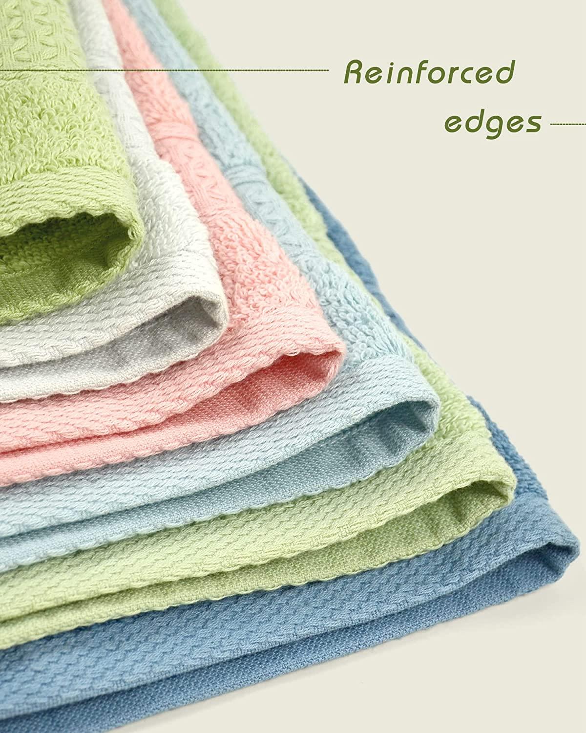 Cleanbear Cotton Hand Towel Set 6-Pack Hand Towels with Assorted Color