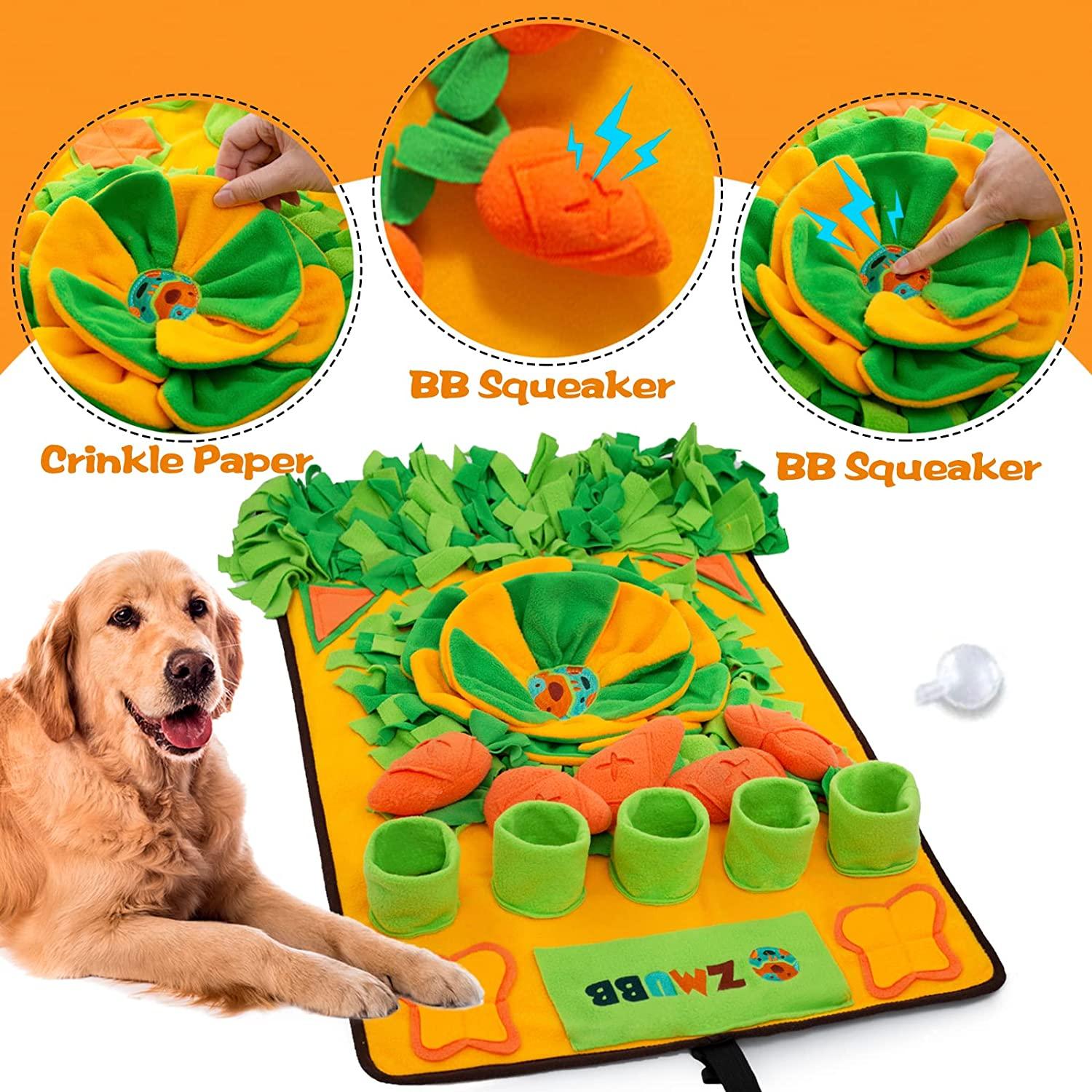 TWOPER Snuffle Mat for Dogs, Non Slip Large Breed Sniff Mat for Boredom and  Stress Relief, 40x 28 Rabbit Dog Activity Mat for Nosework Training and