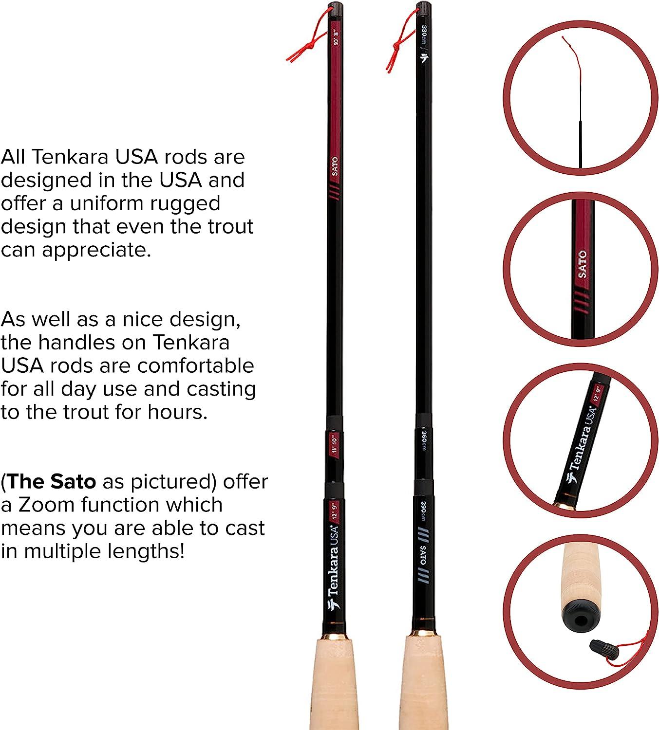 Cañas De Pesca Tenkara Rhodo Fly Fishing Rod Multi-Size Telescopic (8'10', 9 Cañas De Pesca Carbono