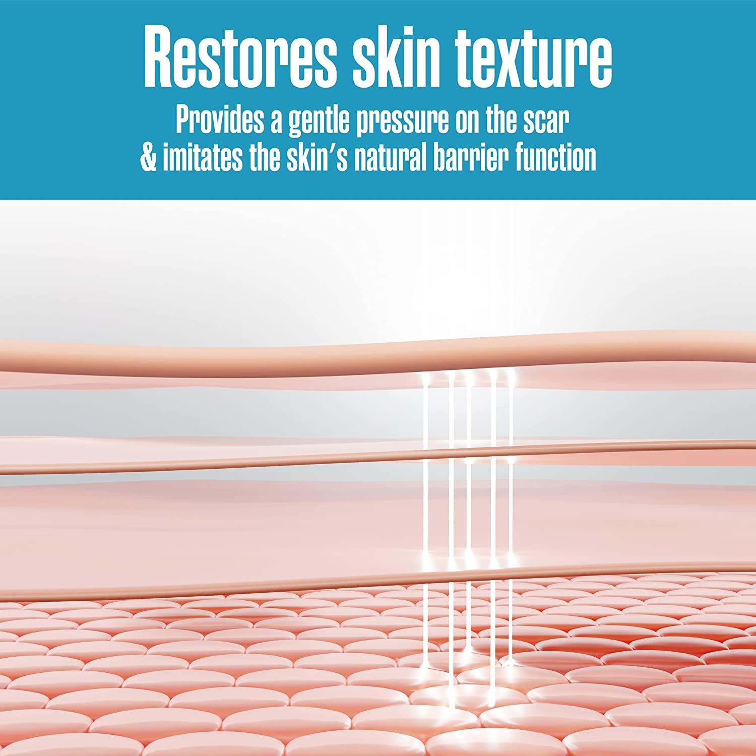 Houseables Silicone Scar Sheets Gel Tape 1.57 x 60 Tan, Flexible