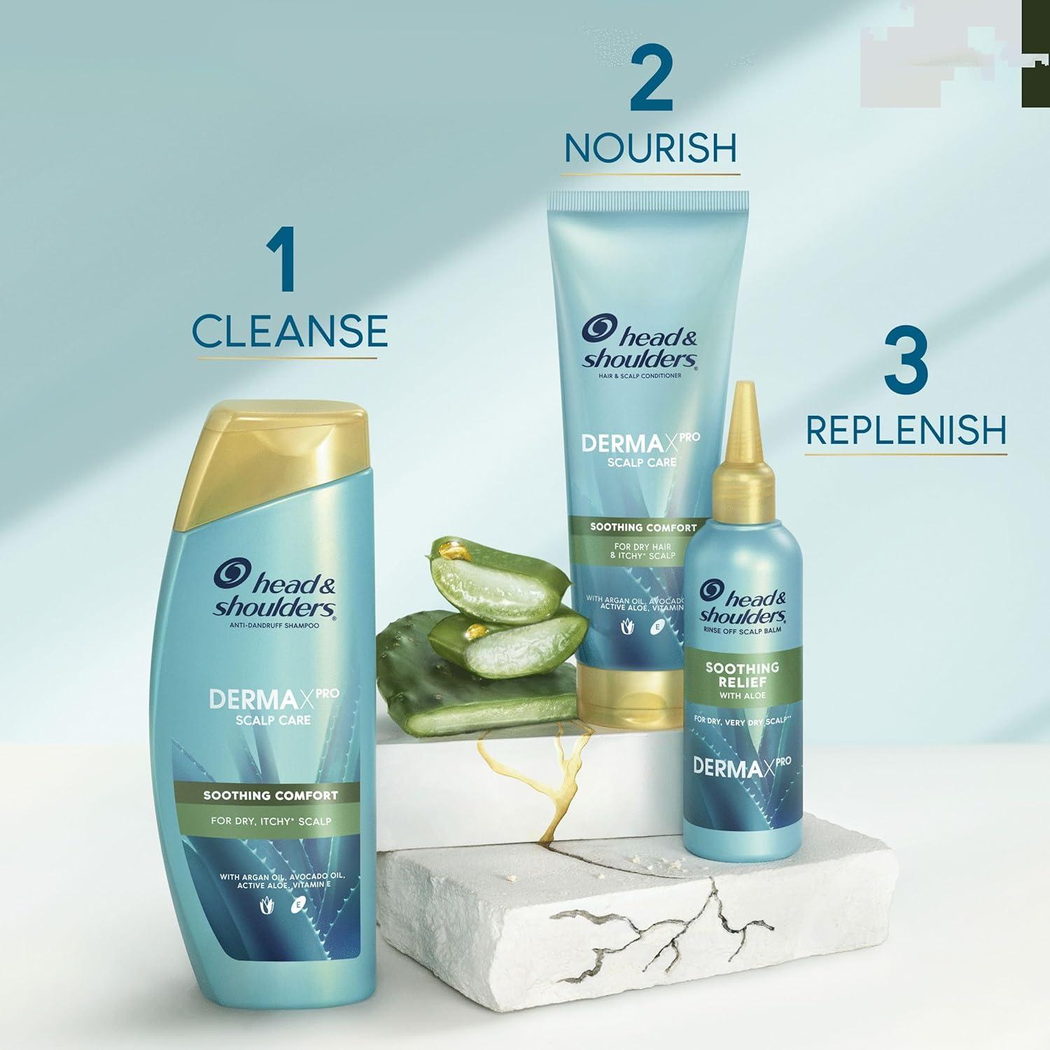 Head & Shoulders DERMAXPRO Soothing Anti Dandruff Shampoo with Aloe Vera  300ml - Clinically Proven for Dry & Itchy Scalp | Buy Now with Express  International Delivery | GoSupps.com