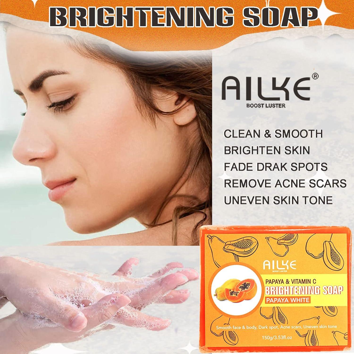 Ailke Boost Lust Papaya Brightening Soap - Glutathione Deep Moisturizing &  Nourishing 150g | Mild Smooth Skin-Beaming for All Skin Types | Buy Now  with Express International Delivery