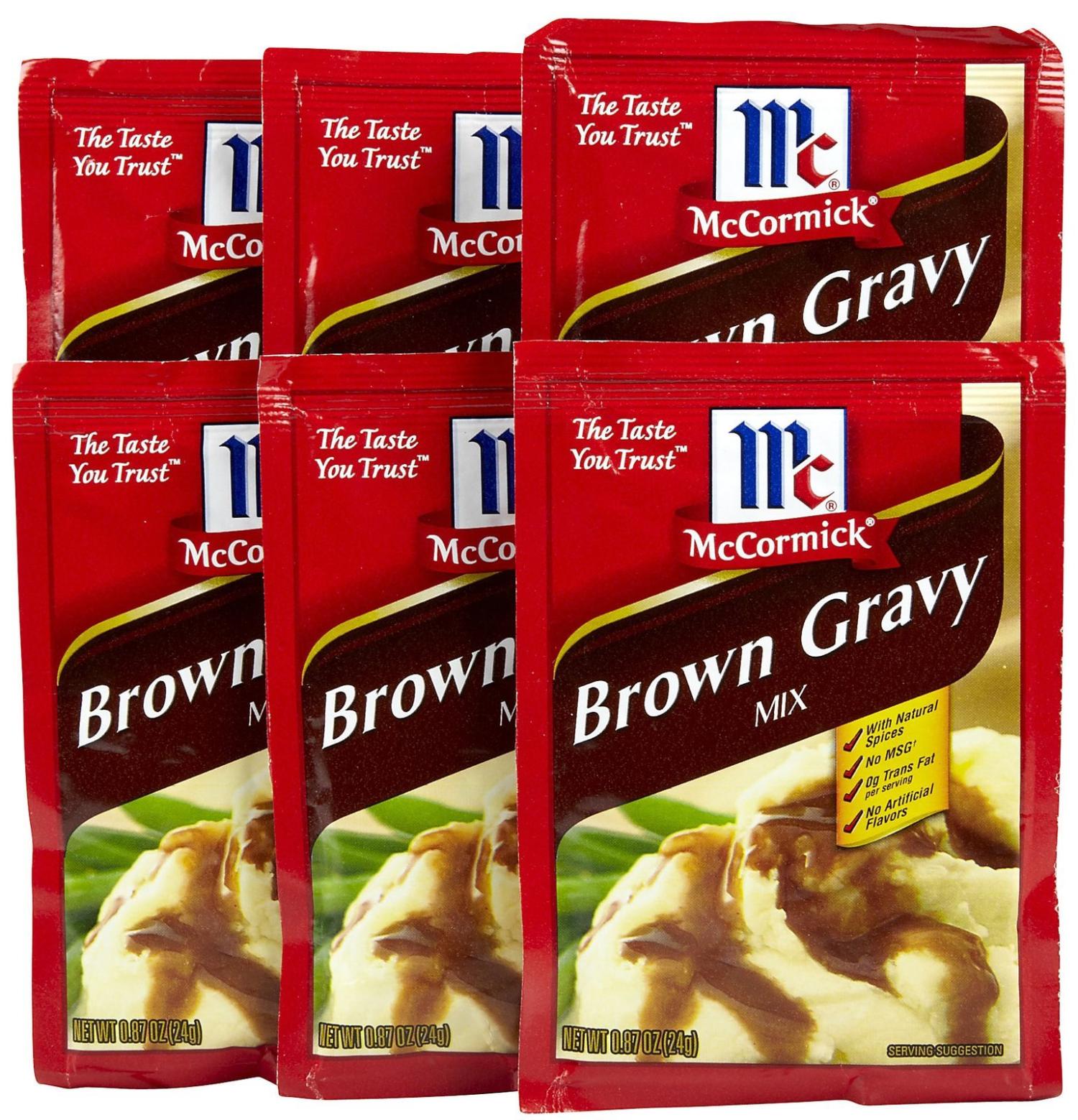 McCormick Brown Gravy Mix 0.87 oz 6 pk