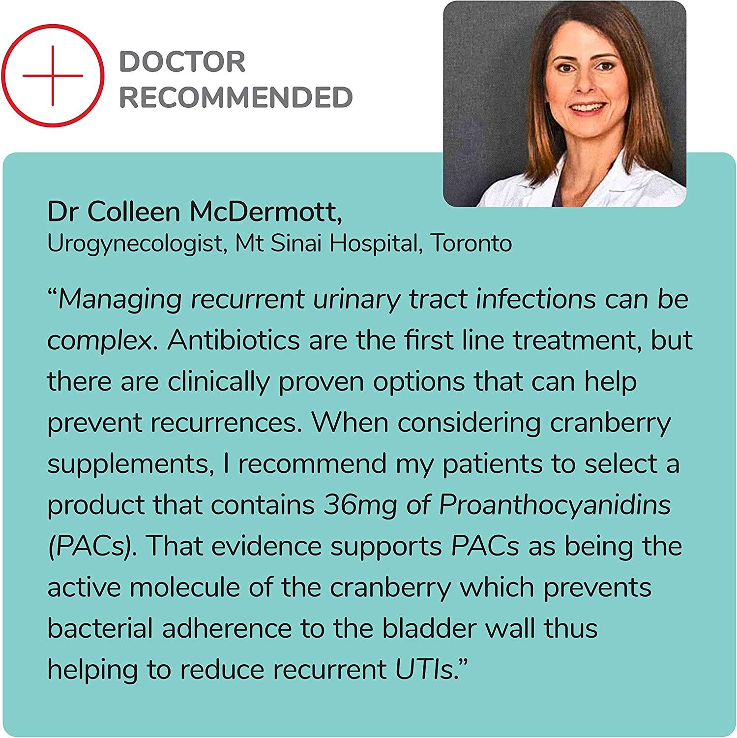 Utiva Cranberry PACs by Szio Inc. 30 Vegi Caps 36 mg Soluble PACs