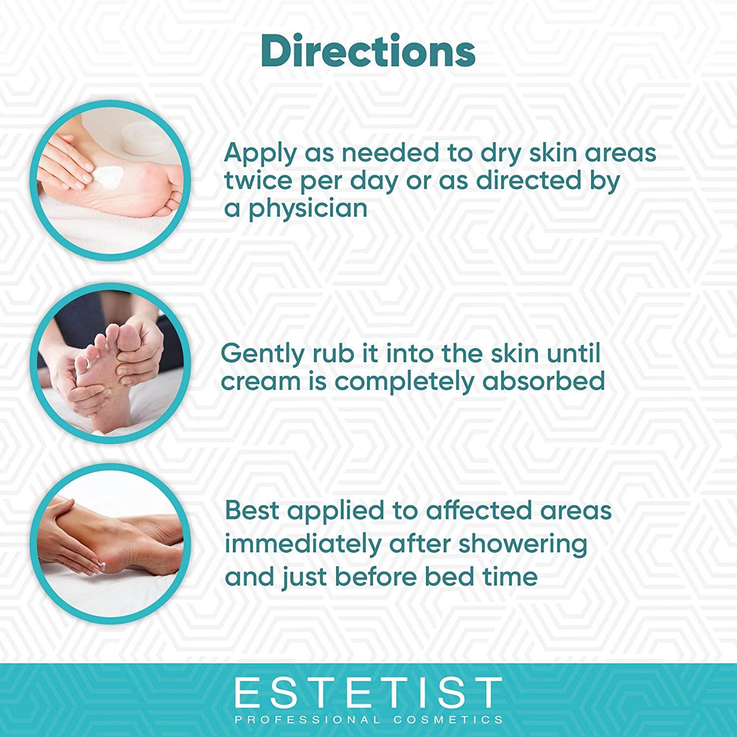 Urea Foot Cream 40, Foot Lotion For Dry Cracked Feet, Moisturizer For