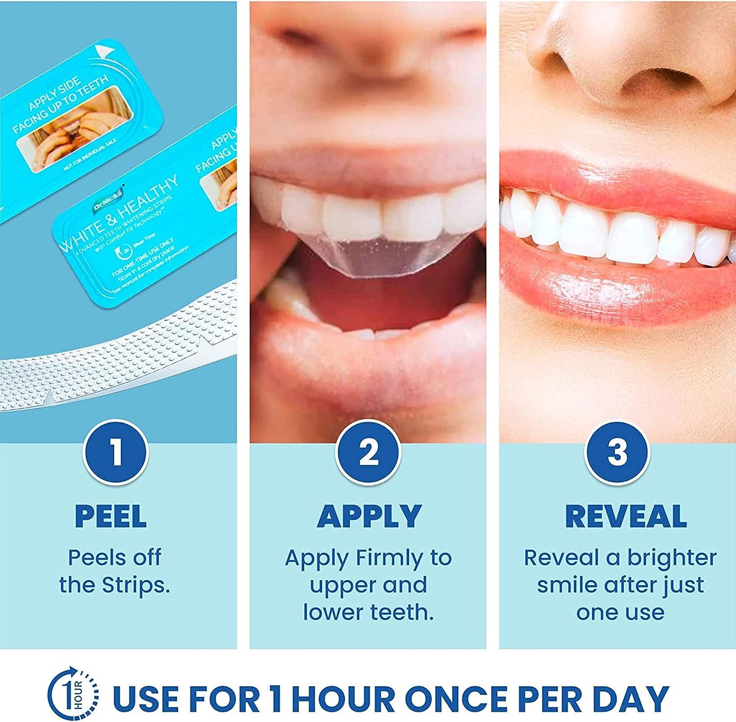 Dr. Nick's White & Healthy Professional Teeth Whitening Strips 20