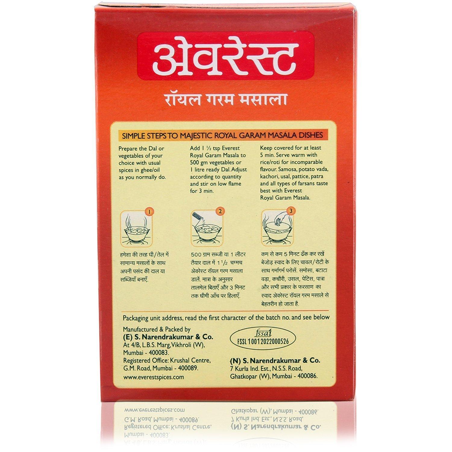 Authentic Everest Garam Masala Exquisite blend of Indian spices for