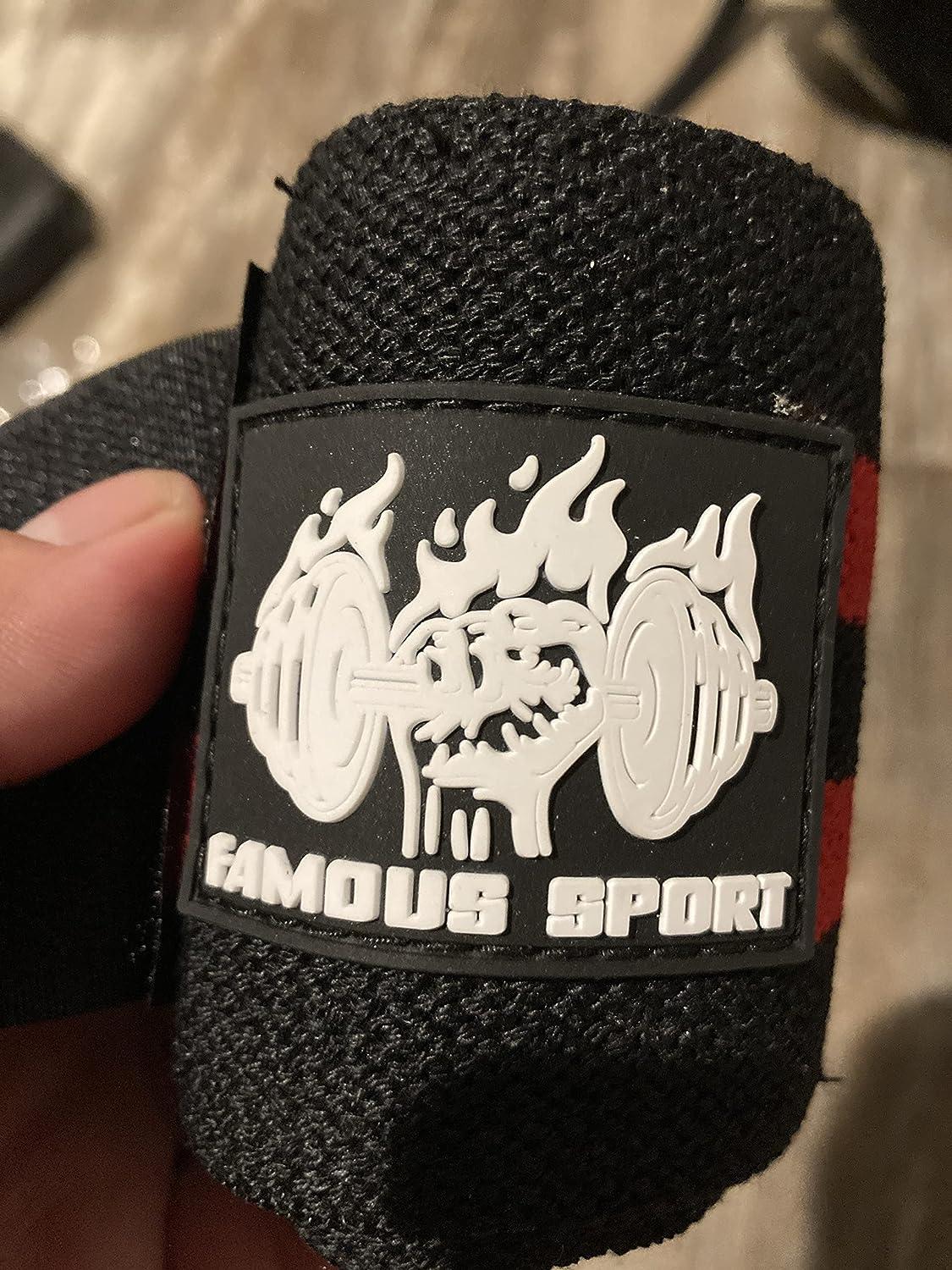 FAMOUS SPORT Gym Wrist Wraps for Weightlifting Lifting Wrist Wraps