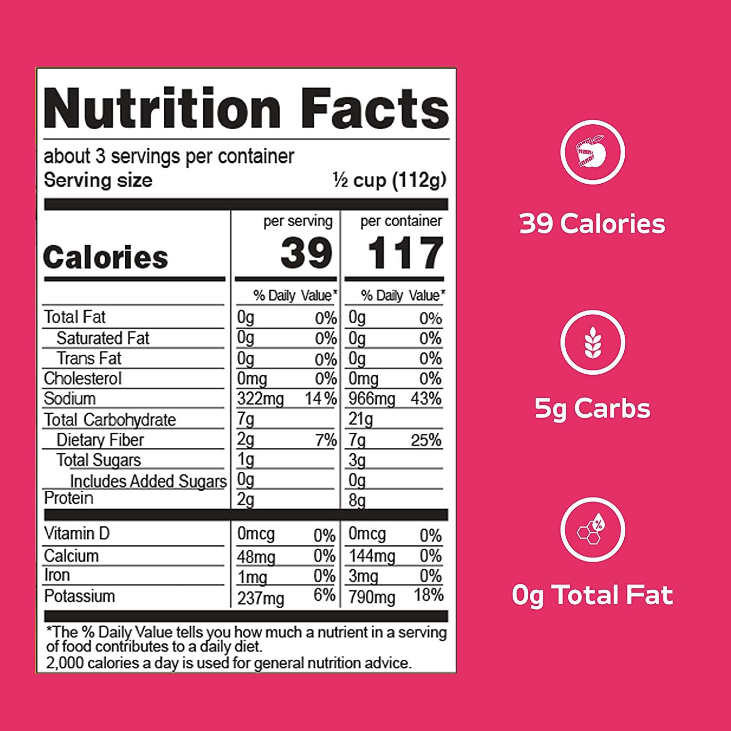 Natural Heaven Hearts of Palm Creamy Mash GlutenFree 7g of Carbs