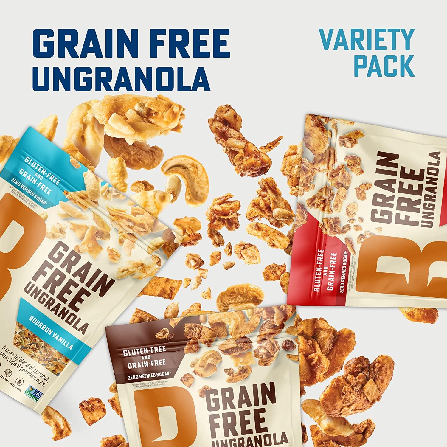 GrainFree Crunchy Granola Snack of Coconut, Saba Chips & Premium Nuts