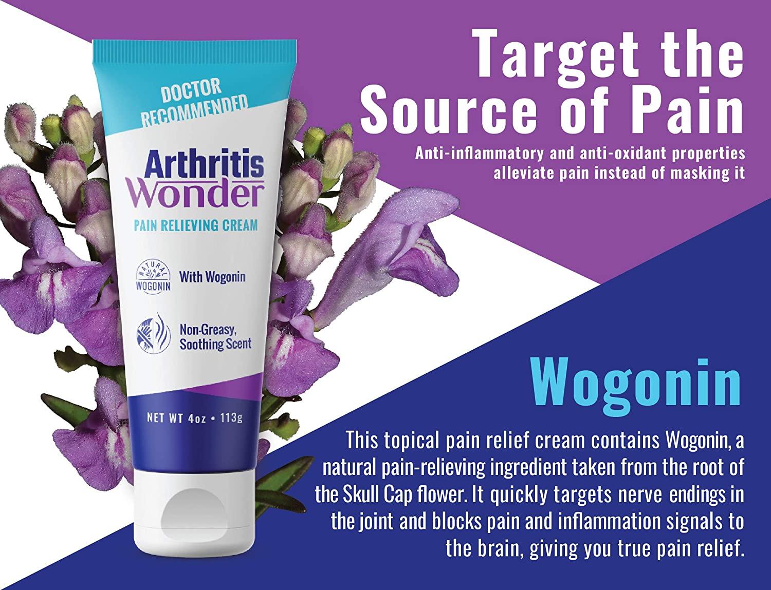 Arthritis Wonder Pain Relief Cream, 4 oz Arthritis Pain Relief Cream