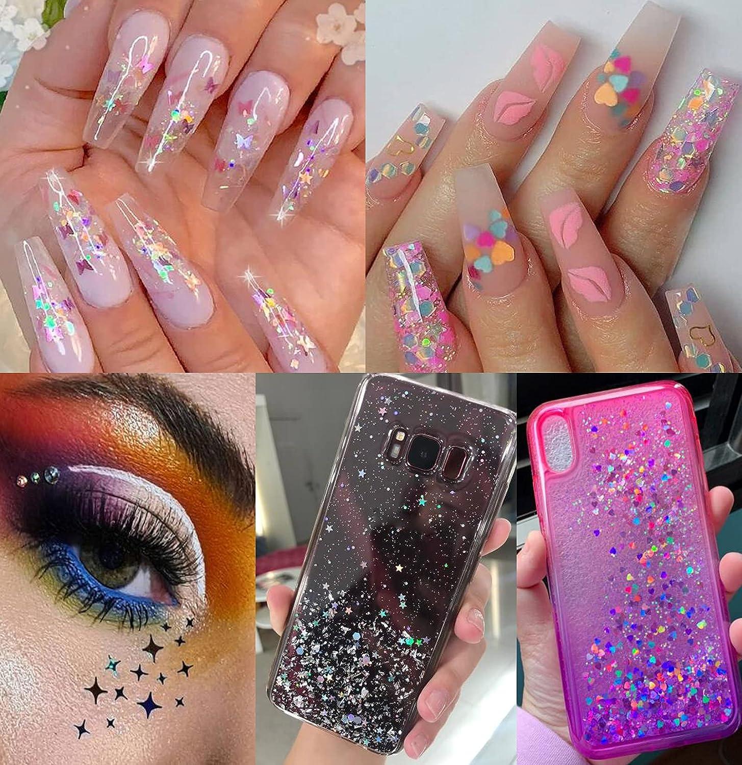 Twinkled T Holographic Flakes for Nail Art (Star Light)