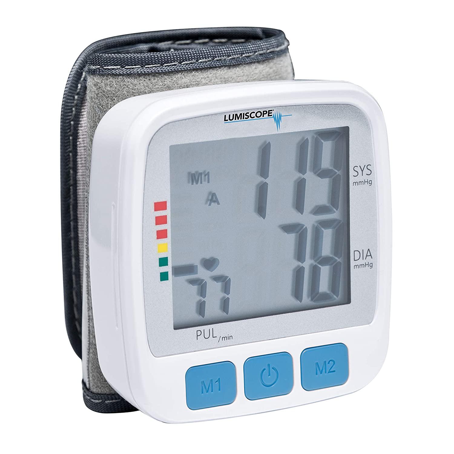 Lumiscope Automatic Wrist Digital Blood Pressure Monitor Digital LCD