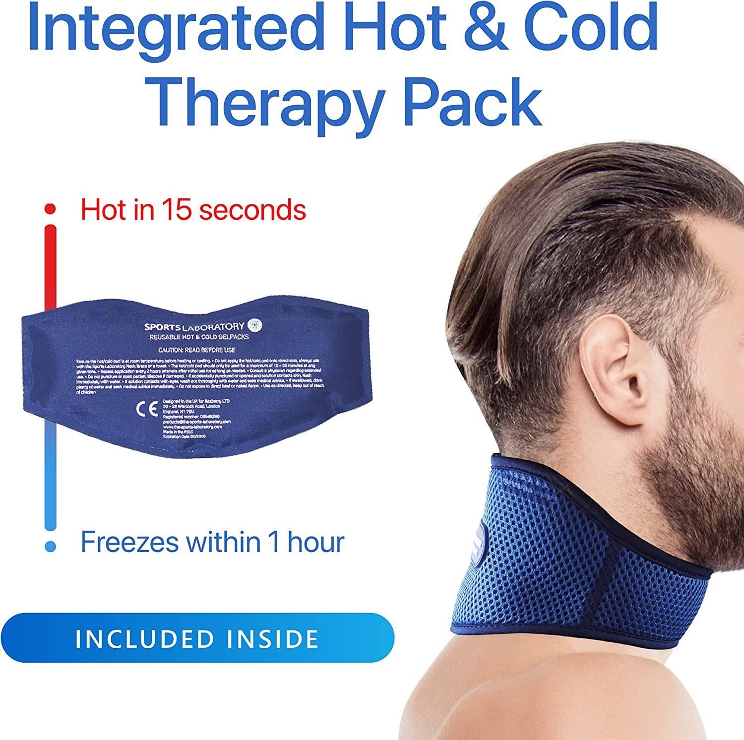 Sports Laboratory Ice Pack for Neck Relief Neck Support Brace with
