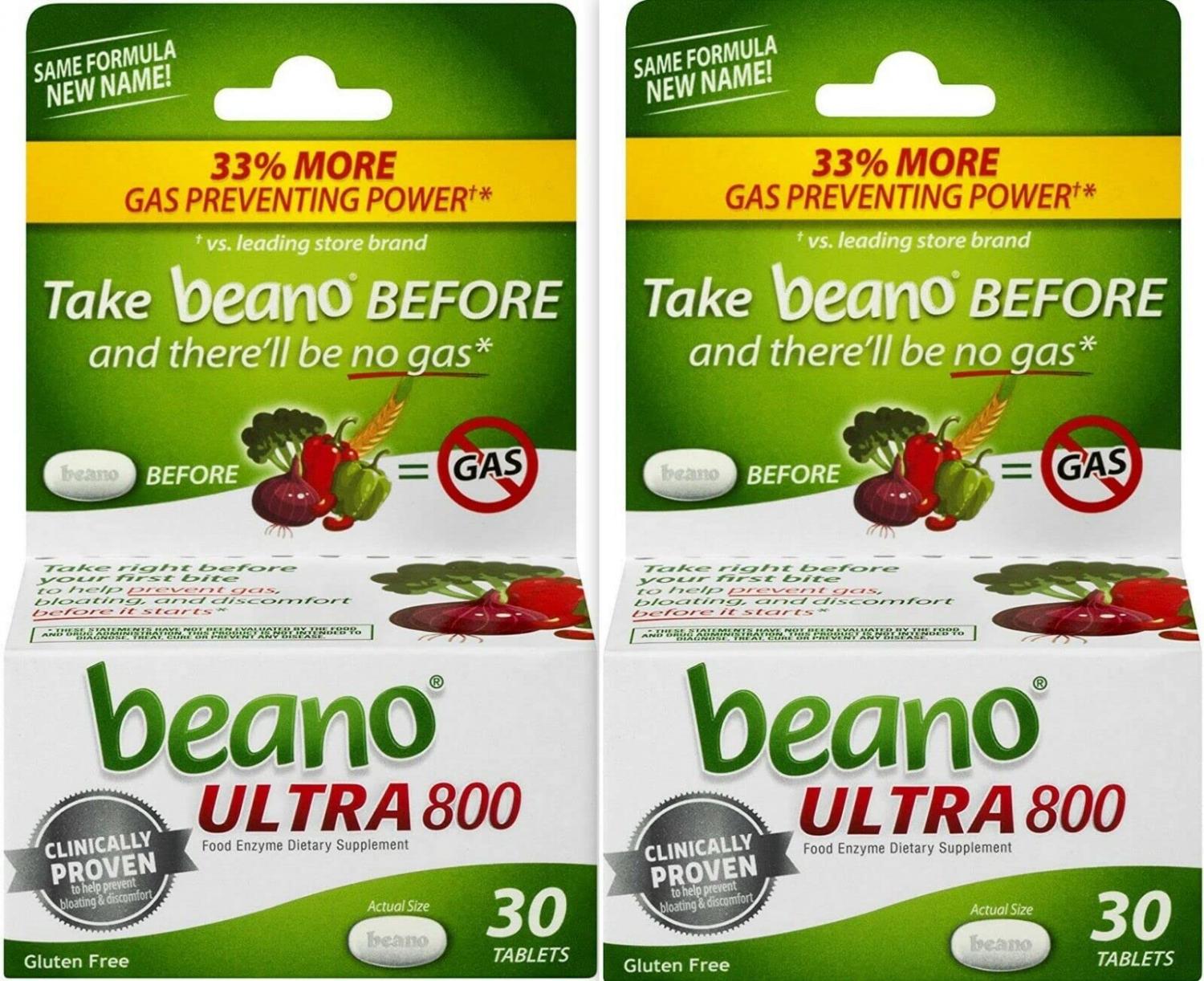 Beano Extra Strength, Gas Prevention & Digestive Enzyme Supplement, 30