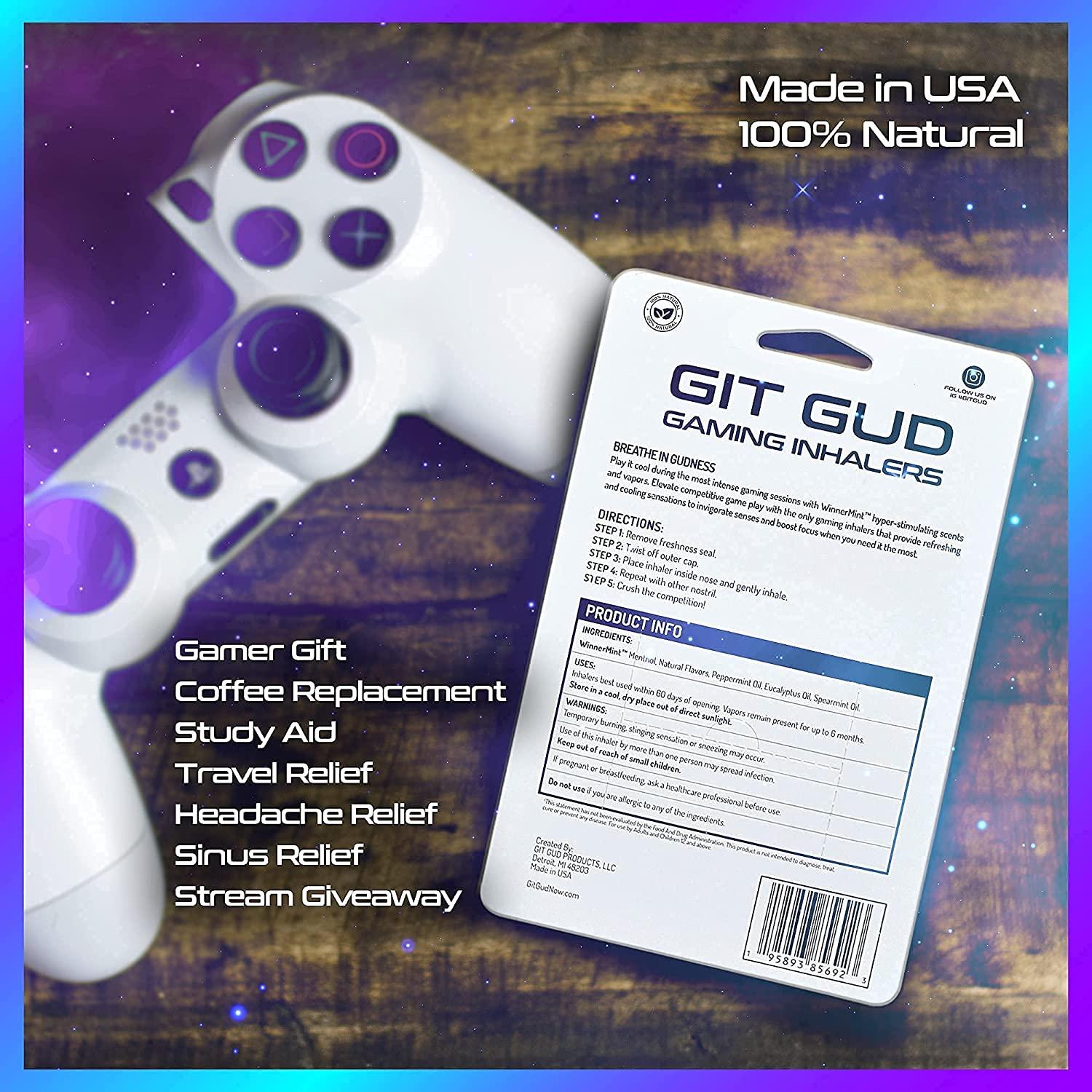 GIT GUD Gaming Vapor Inhaler  Energy + Focus Amplifier for