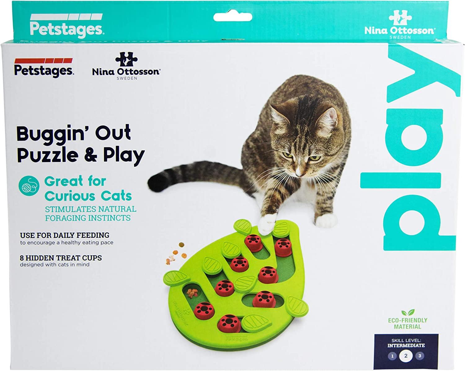 Petstages Interactive Cat Puzzles, Slow Feeders, and Treat Dispensing Toys  Treat Puzzle Treat Puzzle