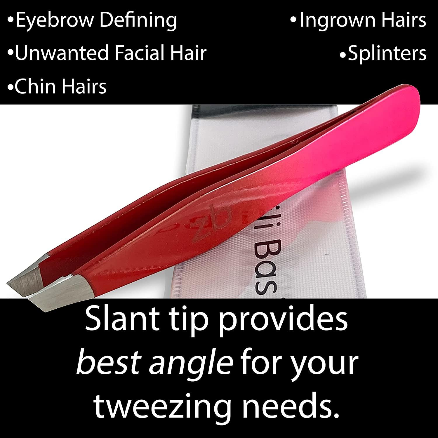 Zizzili Basics Tweezers Limited Edition Red Delight Slant Tip Best