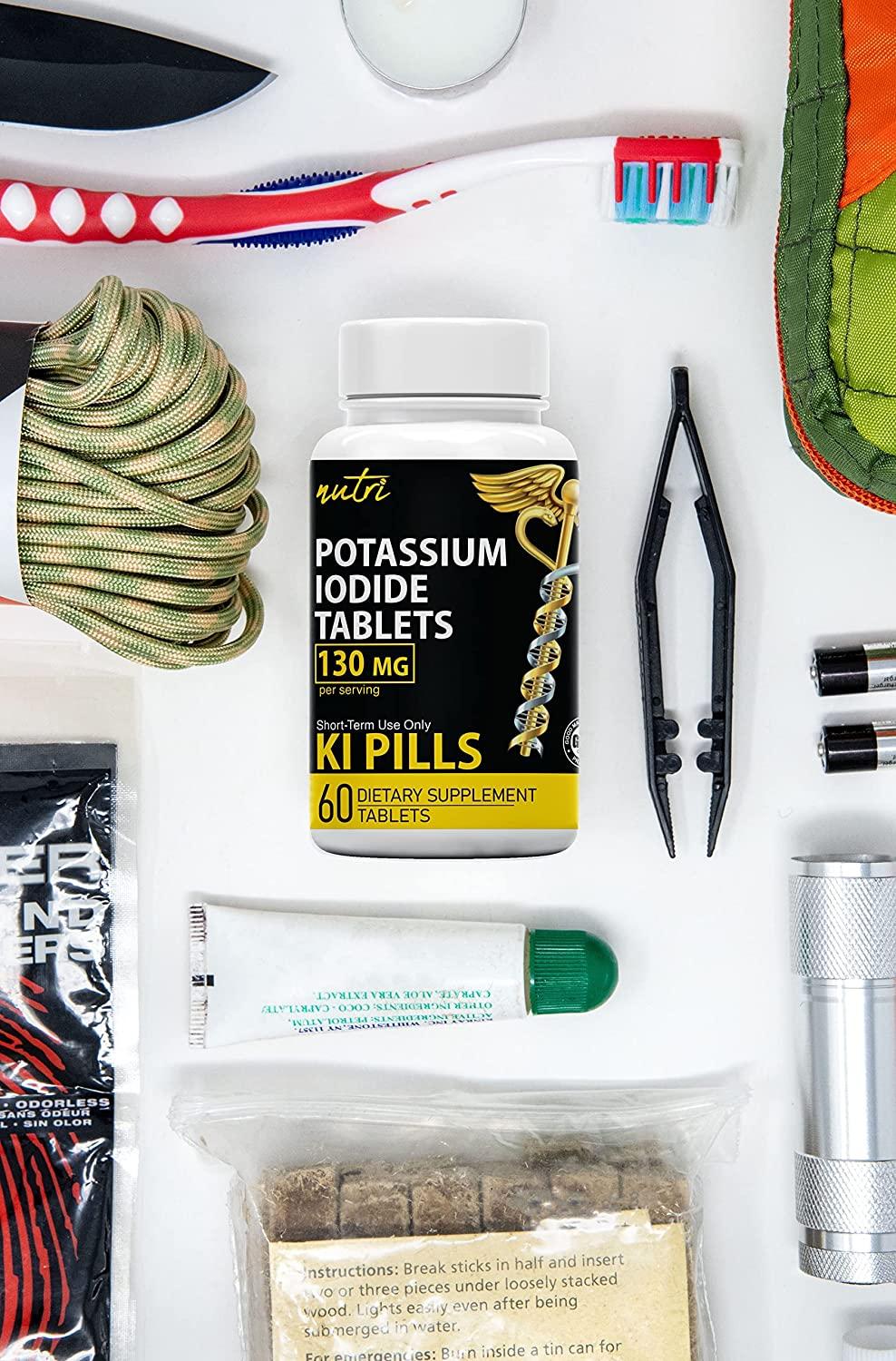 Potassium Iodide Radiation Tablets 130mg (280 Tablets) 2 Pack EXP 05/