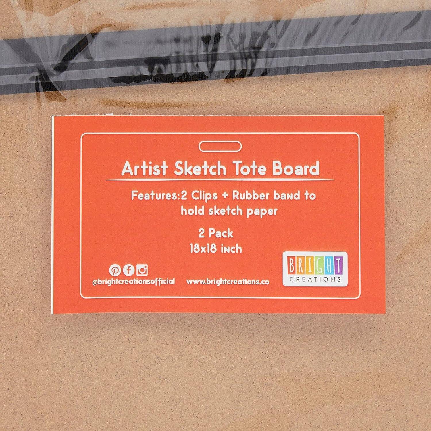 Artists Sketch Board with Double Clips for Art Classroom, Studio