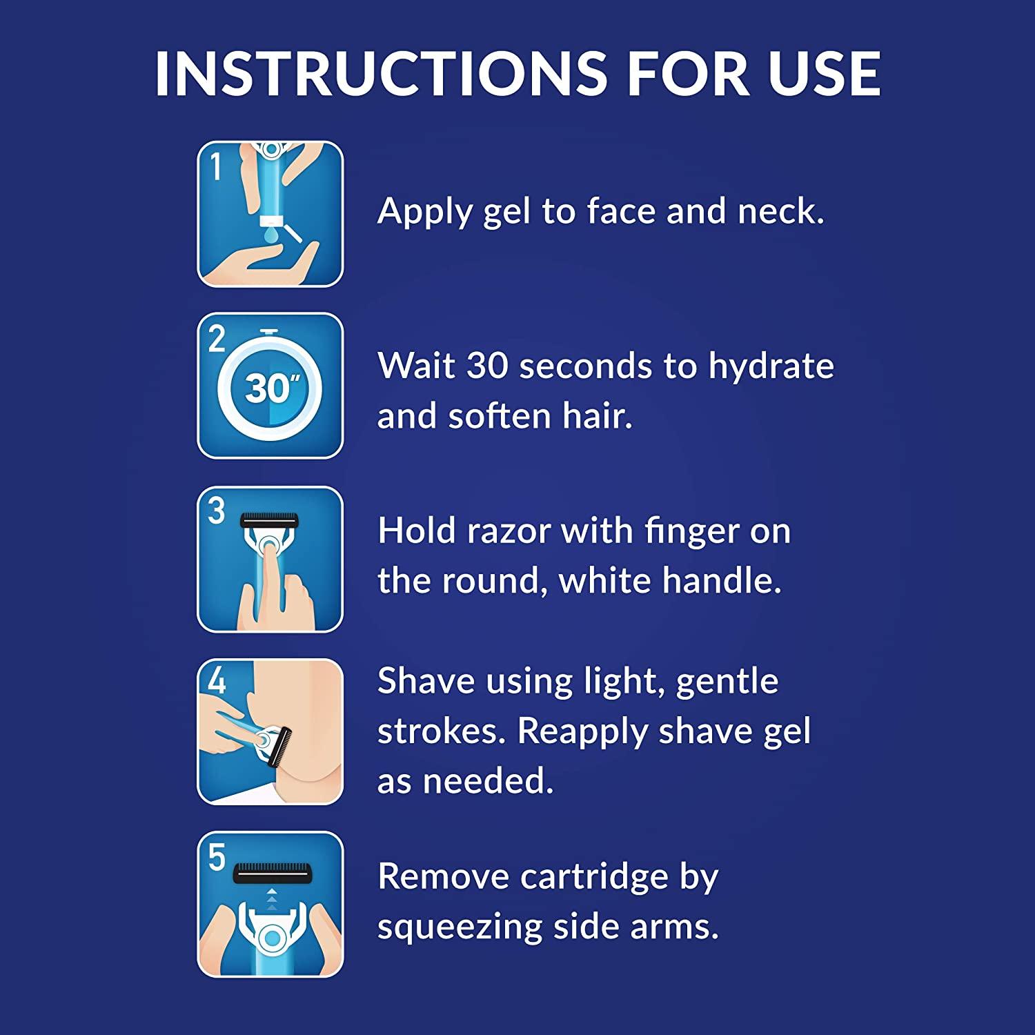 Gillette TREO Razor, Designed For Caregivers To Shave Someone Else, 15