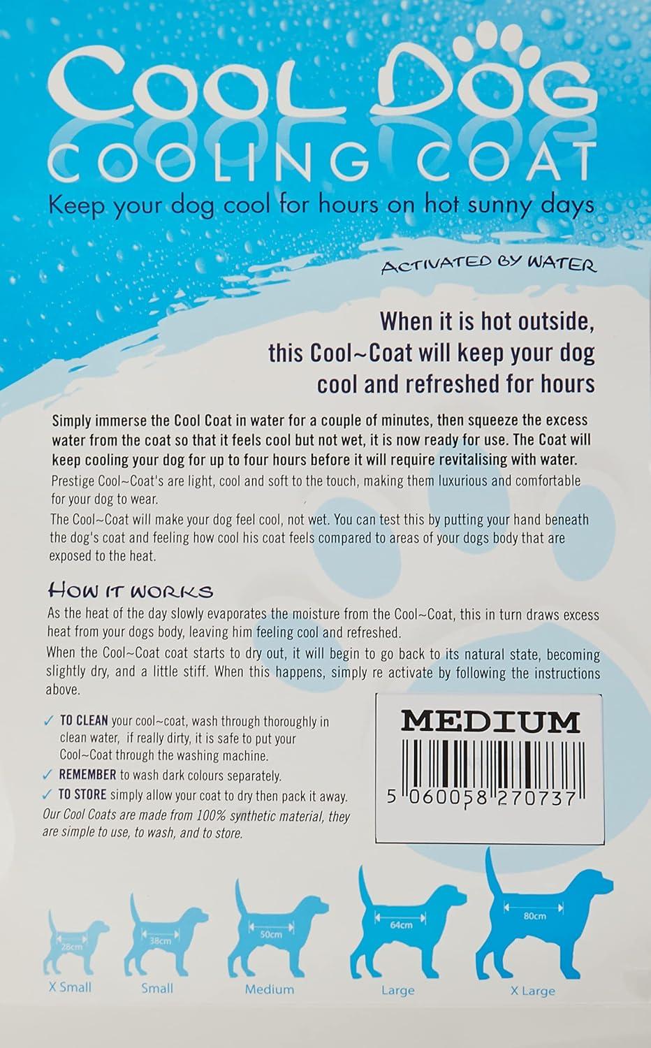 Prestige Cool Coat Dog Coat Blue Size M Premium International Shipping