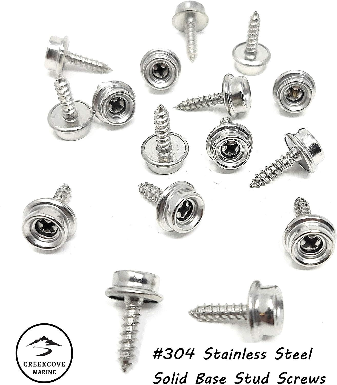 Snap Fastener Kit Snaps Button Tool Stainless Steel for Marine
