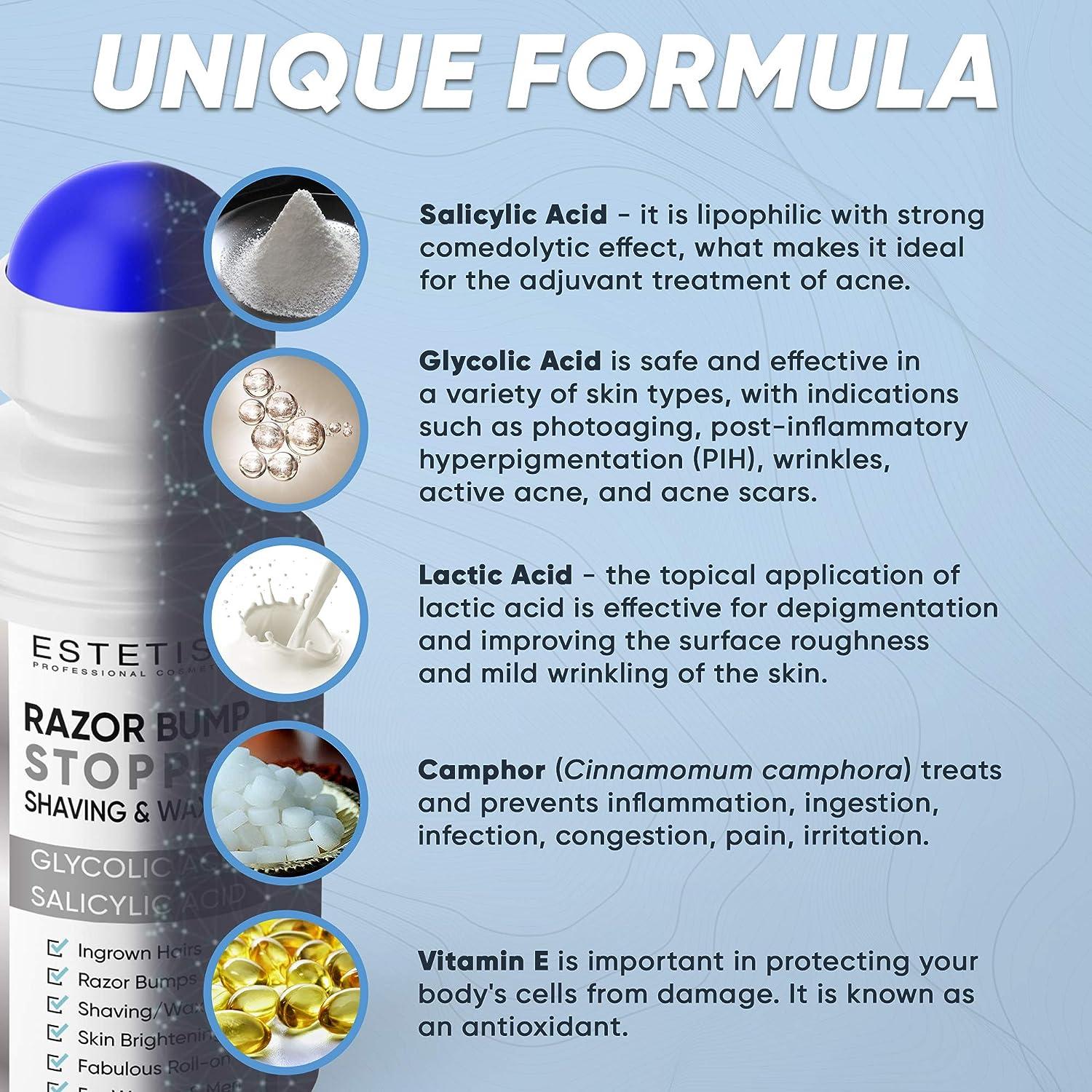 ESTETIST Razor Bump Stopper Solution for Ingrown Hair Skin Care