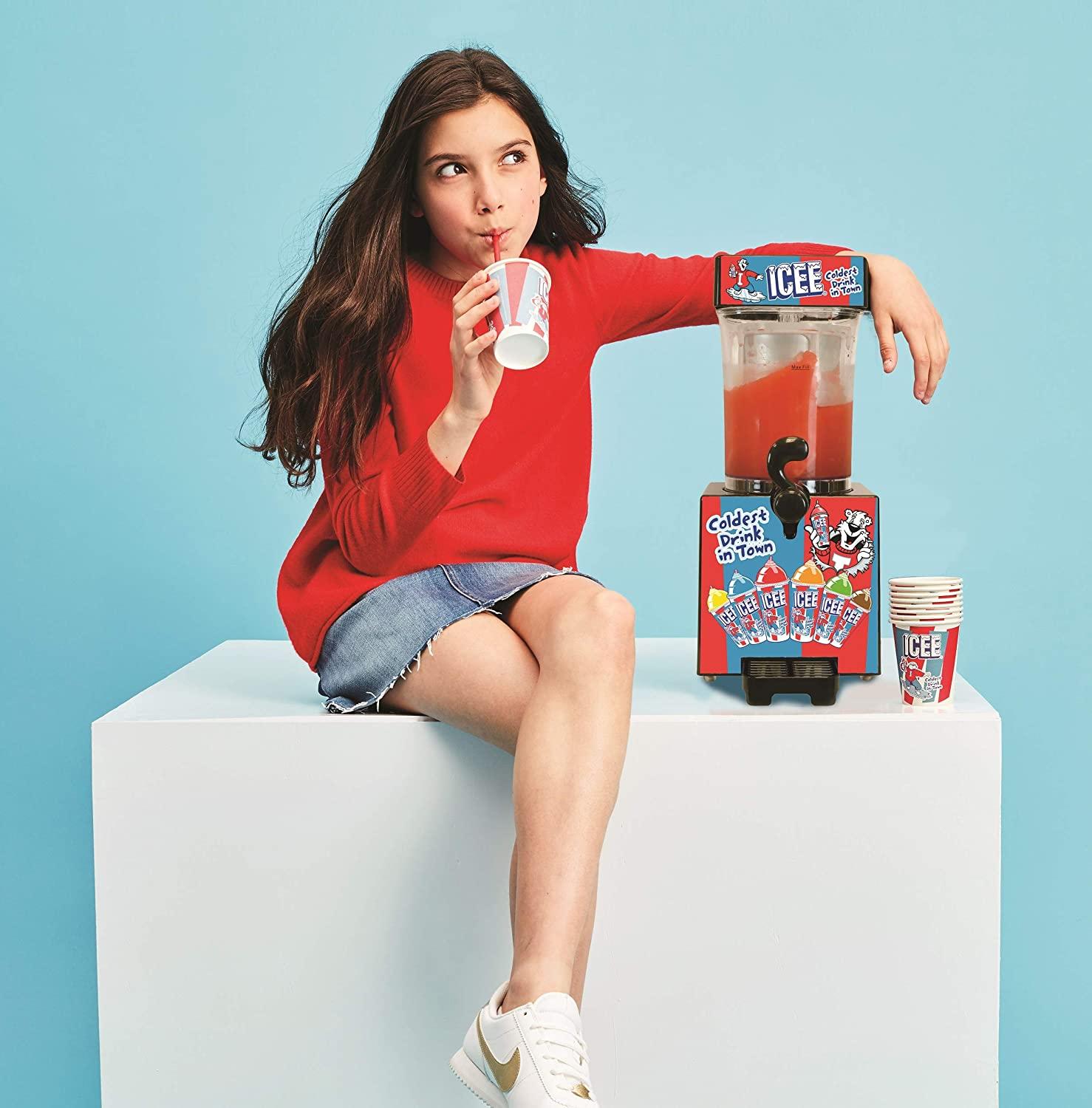 ICEE Cherry & Blue Raspberry Syrup Boxed Set for AtHome Slushie Maker