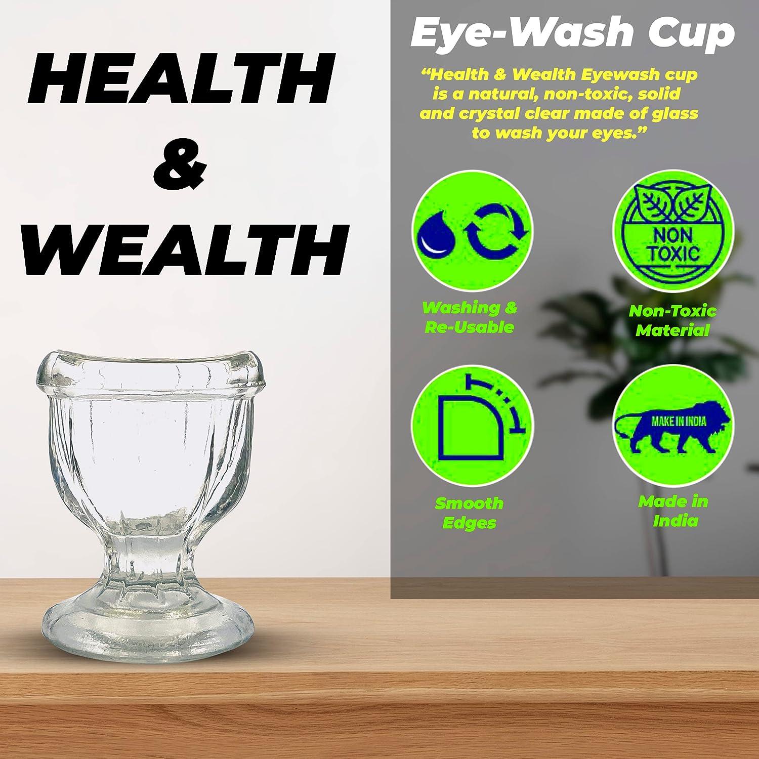 Glass Eye Wash Cup Effective Eye Rinse and Cleansing EcoFriendly Non