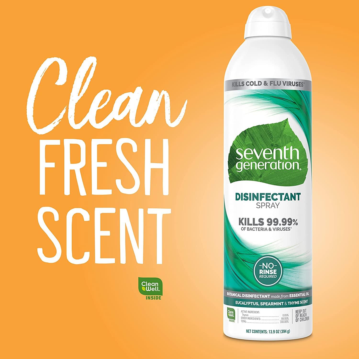 Seventh Generation Disinfecting Spray, Eucalyptus and Thyme