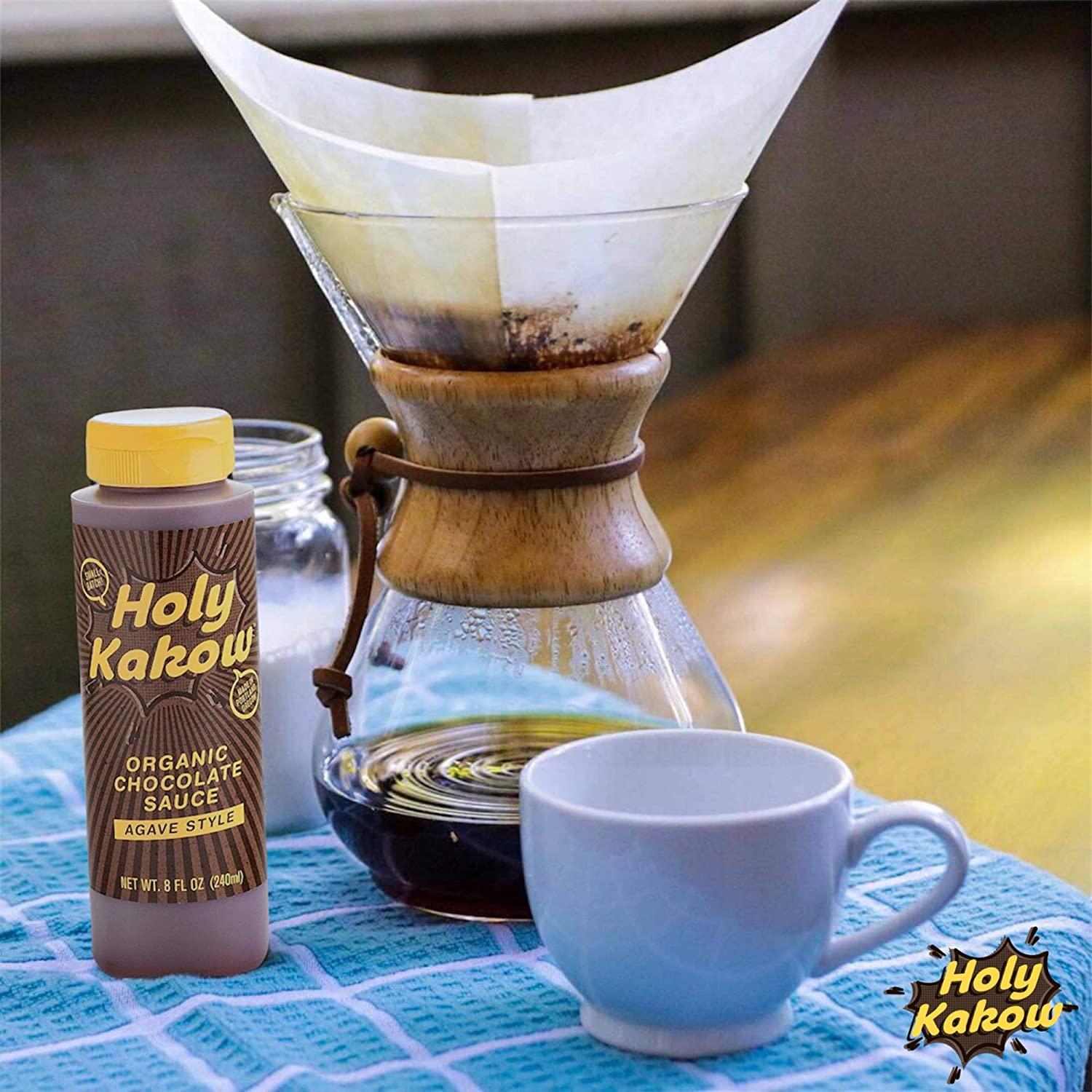 Holy Kakow Organic Chocolate Sauce Chocolate Syrup, Organic, Sugar