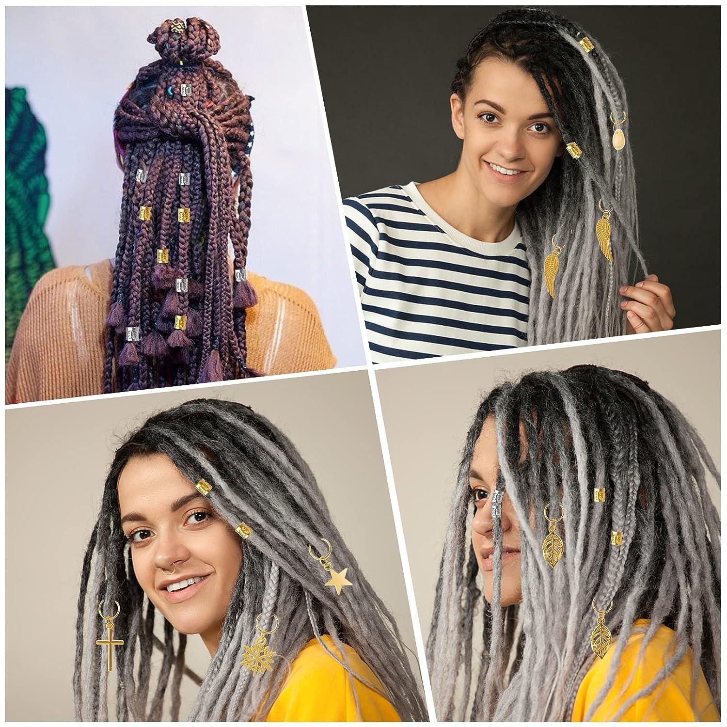 200 PCS Loc Hair Jewelry: Braids Dreadlock Accessories