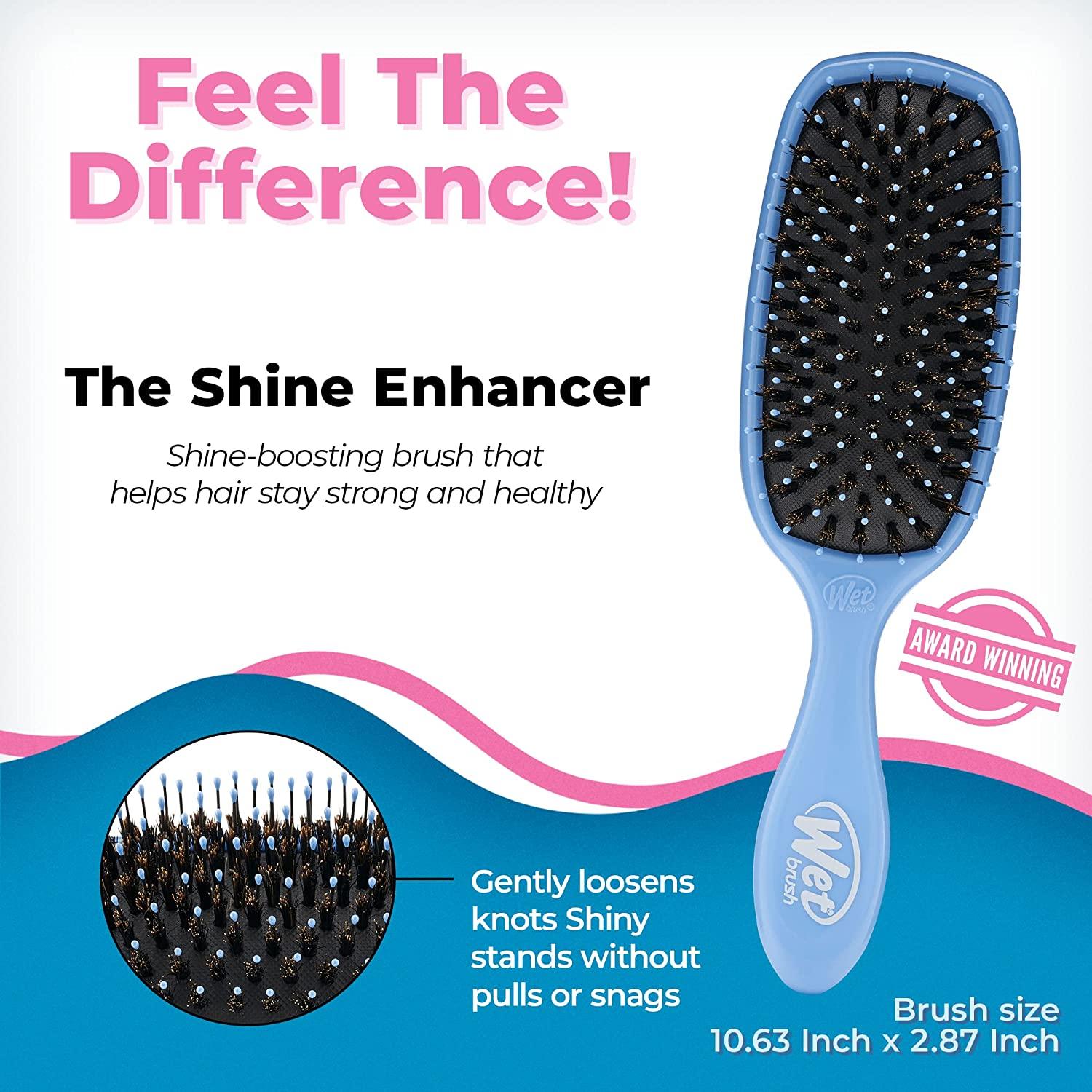 Wet Brush Shine Enhancer Paddle Brush, Sky Hair Detangler Brush with
