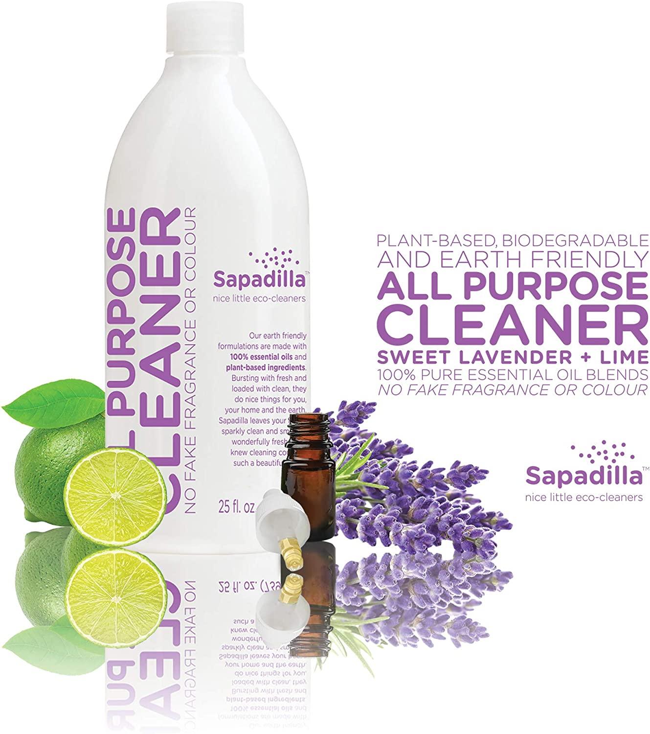 Sapadilla Sweet Lavender + Lime Biodegradable AllPurpose Cleaner