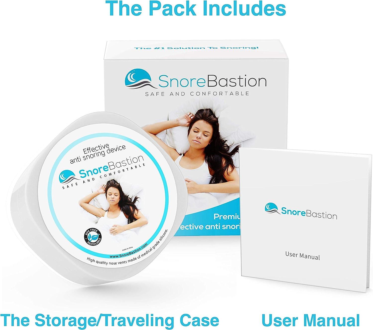 Nose Vents by Snore Bastion 12 Soft Silicone Nasal Cones for Snoring