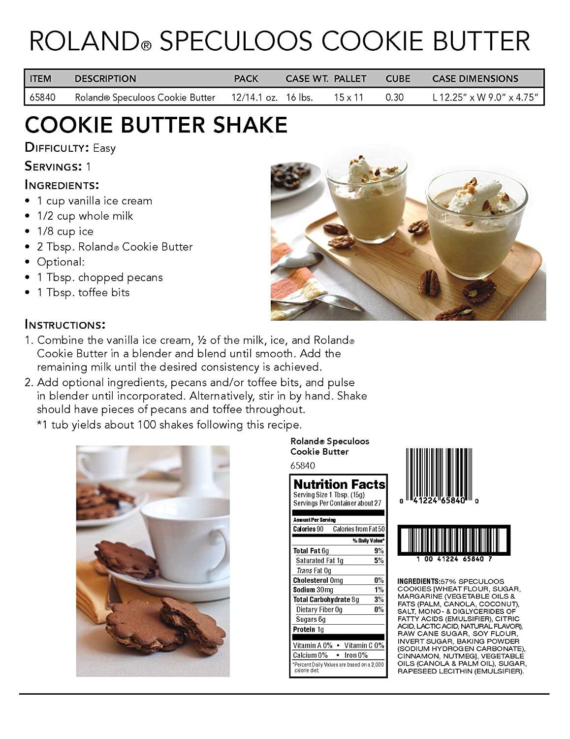 Roland Foods Speculoos Cookie Butter Spread, Specialty Imported Food