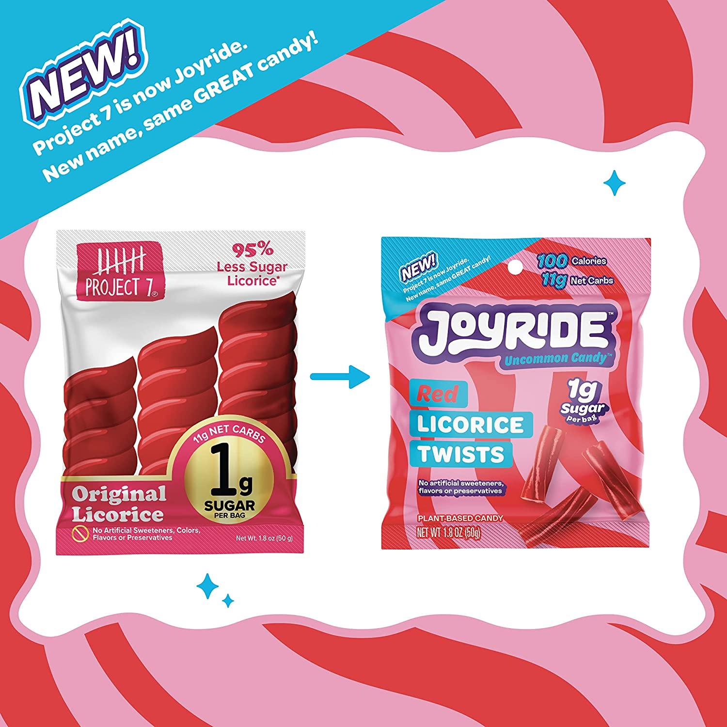 Project 7 Low Sugar Red Licorice Candy Keto Friendly & Vegan Candy with