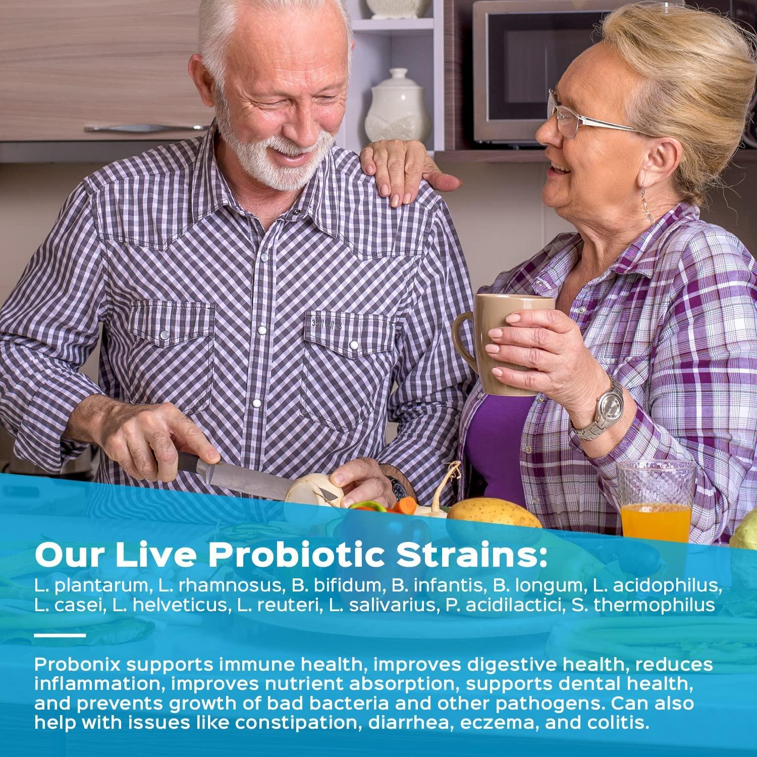 Probonix Probiotics for Adults, Organic, NonGMO Liquid Probiotic Drops