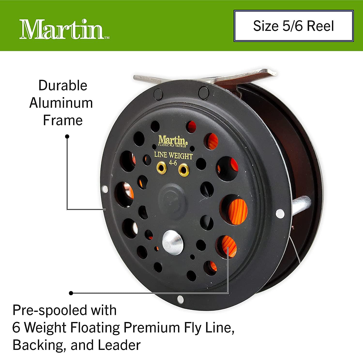 Martin Complete Fly Fishing Kit, 8-Foot 5/6-Weight 3-Piece Fly