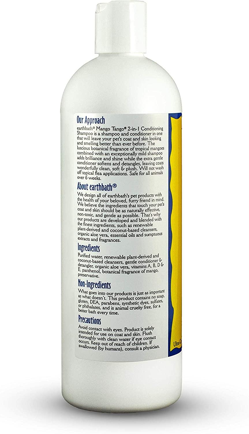 earthbath 2in1 Conditioning Shampoo for Pets Dog Shampoo and